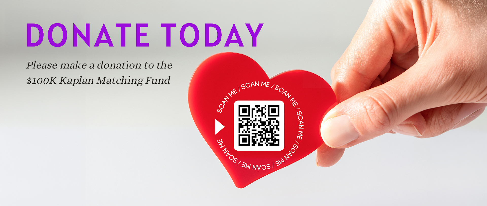 Donate today - Donation support Instagram post with a heart phot